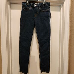 Levi's Women's 311 Mid Rise Shaping Skinny Dark Denim Jeans Size 28